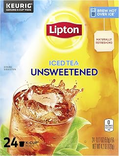 Lipton Iced Tea K-Cups, Unsweetened Black Iced Tea, 24 Total K-Cup Pods
