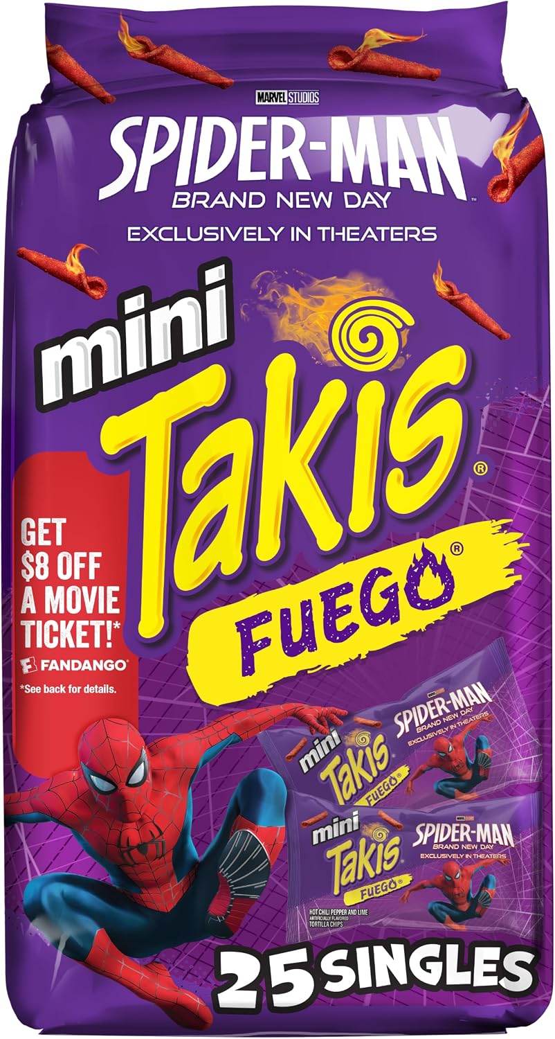 Barcel Mini Takis Fuego Singles - 30.9 oz. - 25 ct. (5 Pack)
