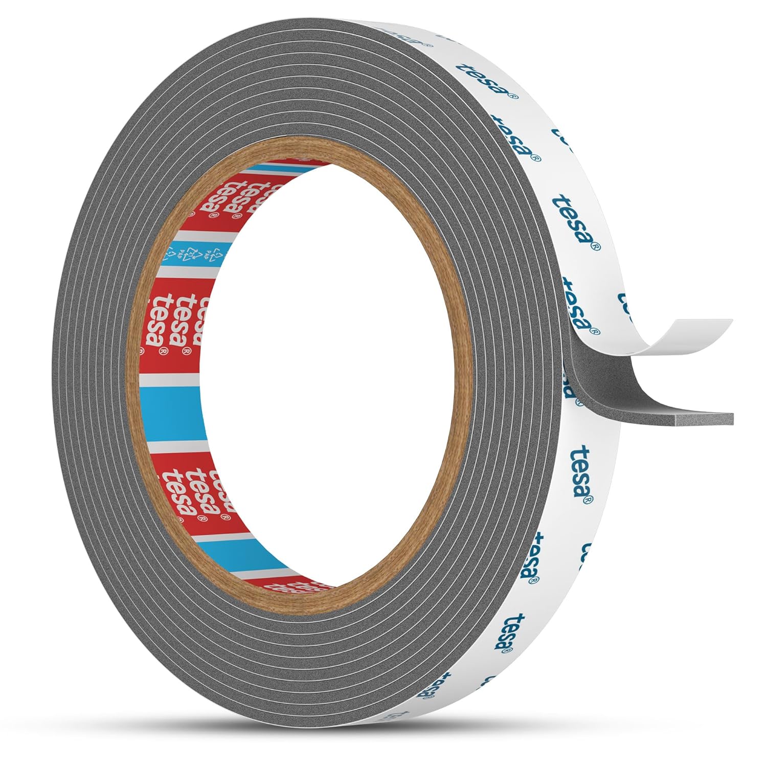 Emitever 6311 Double Sided Tape Heavy Duty - 10mm x 3 m, Extra Strong Acrylic Foam Tape, Waterproof Temperature Resistance, For Mounting Home Decorations, Cars, Panels, Grey
