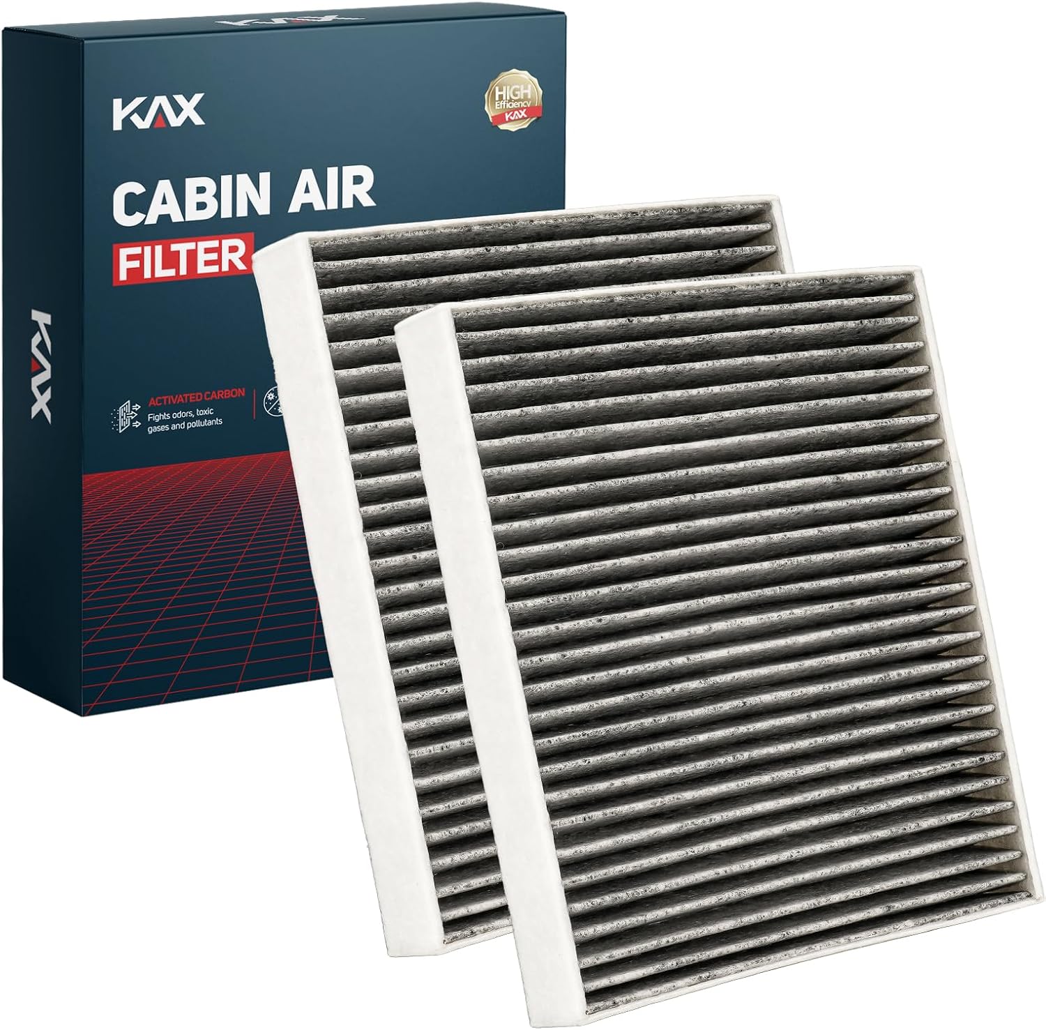 KAX CF12157 HEPA Cabin Air Filter for Toyota, Lexus, Subaru, Mazda | for Toyota Camry 2018-2026, RAV4 2019-2025, Corolla, Highlander, RX350, Prius,CX-9, Sienna, Venza, Avalon Air Filter, 2 PACK