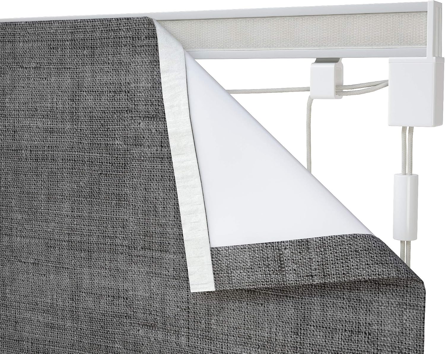 Speedy Products 120cm CBA Corded Roman Blind Kit silver