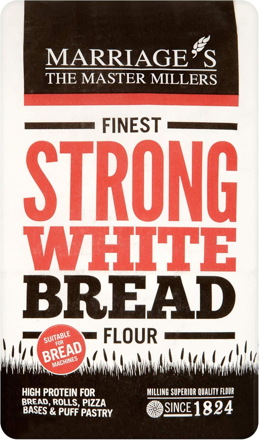 W & H Marriage & Son Finest Strong (White) Breadmaking Flour 1.5kg (Pack of 5)