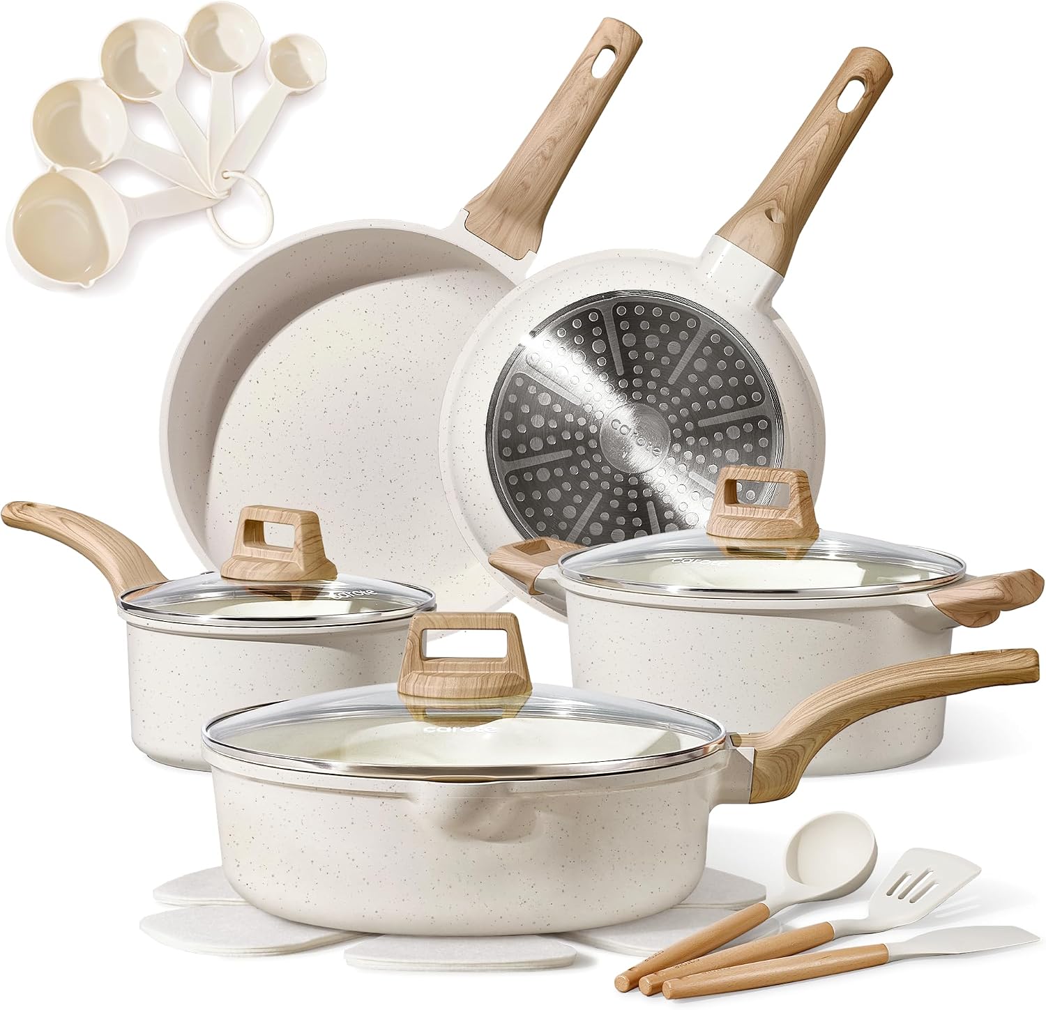 CAROTE 20pcs Pots and Pans Set, Nonstick Cookware Sets