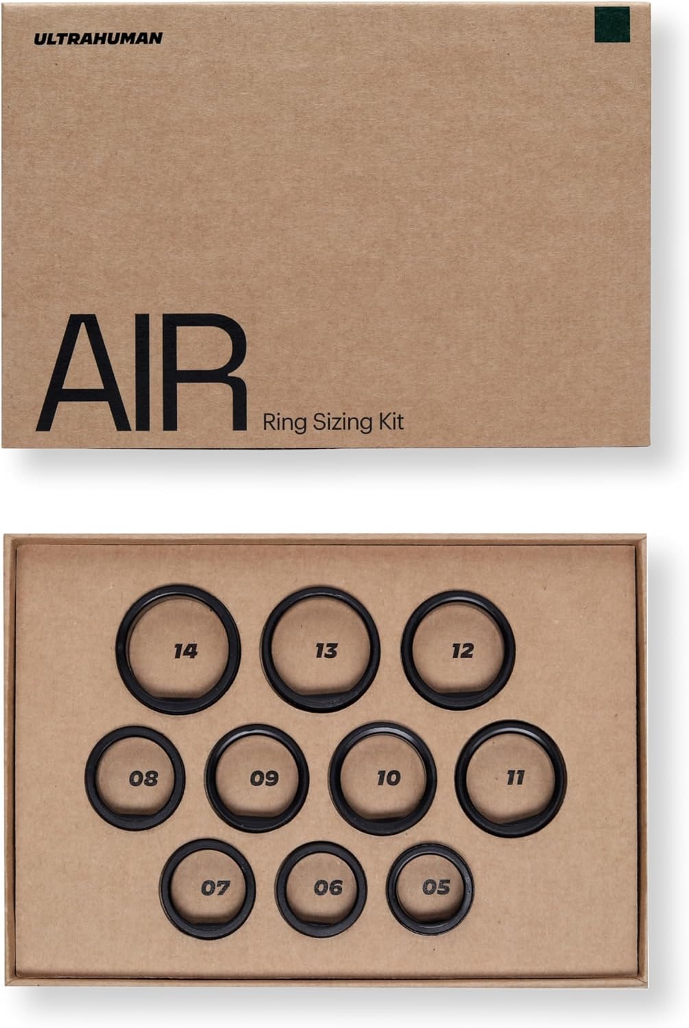 ULTRAHUMAN Ring AIR Sizing Kit | Choose from Sizes 5-14 | Sizing Guide for Your Smart Wearable Ring
