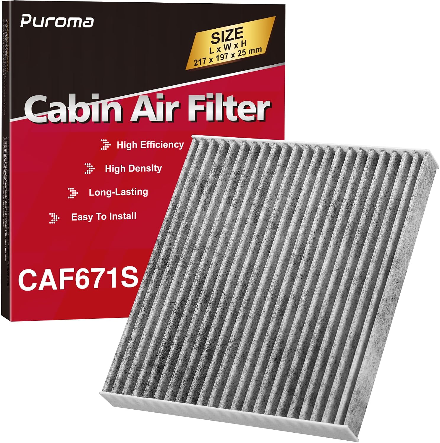Puroma Cabin Air Filter Activated Carbon for CF11671 6090C Jeep Mazda CX-7