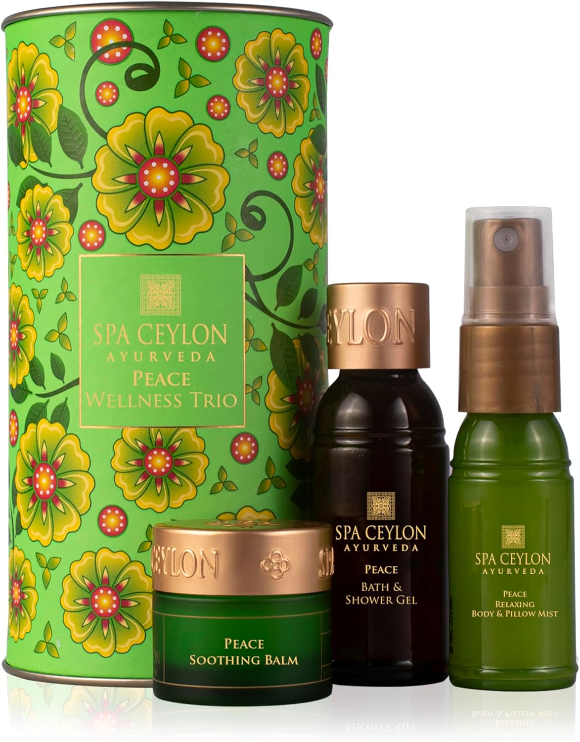 SPA CEYLON Peace Wellness Trio Set | Tranquil Spa Essentials for Radiant Skin | Ayurvedic Pampering Kit with Natural Ingredients
