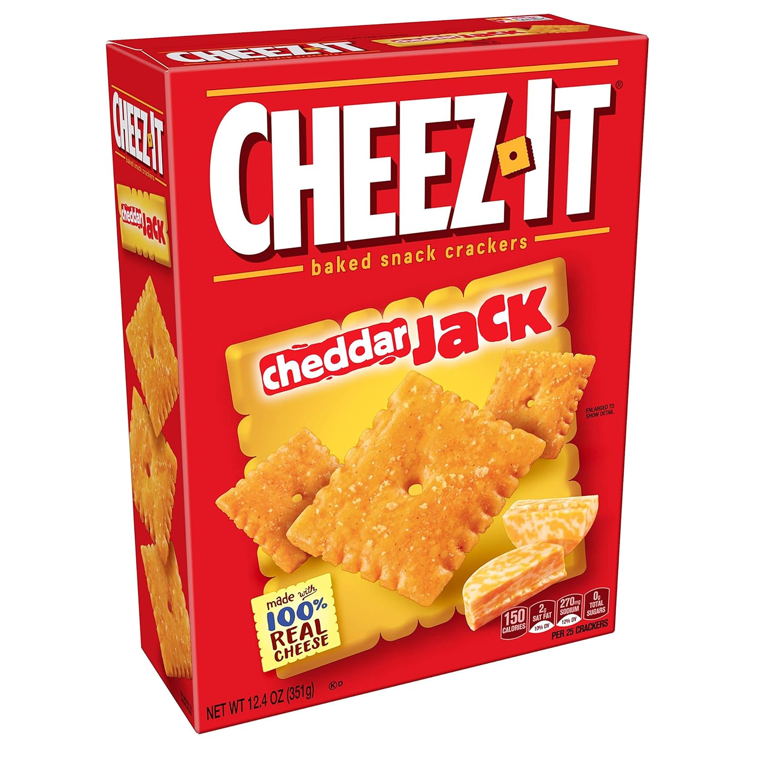 Cheez-It Baked Snack Crackers - Cheddar Jack - 12.4 oz - 2 Pack