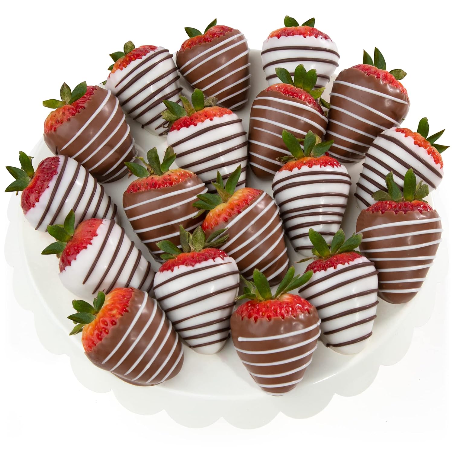 A Gift Inside 18 Chocolate Covered Strawberries Gift Box – Fresh Dipped Strawberries for Birthday, Anniversary, Valentine's Day, Mother's Day & Special Occasions