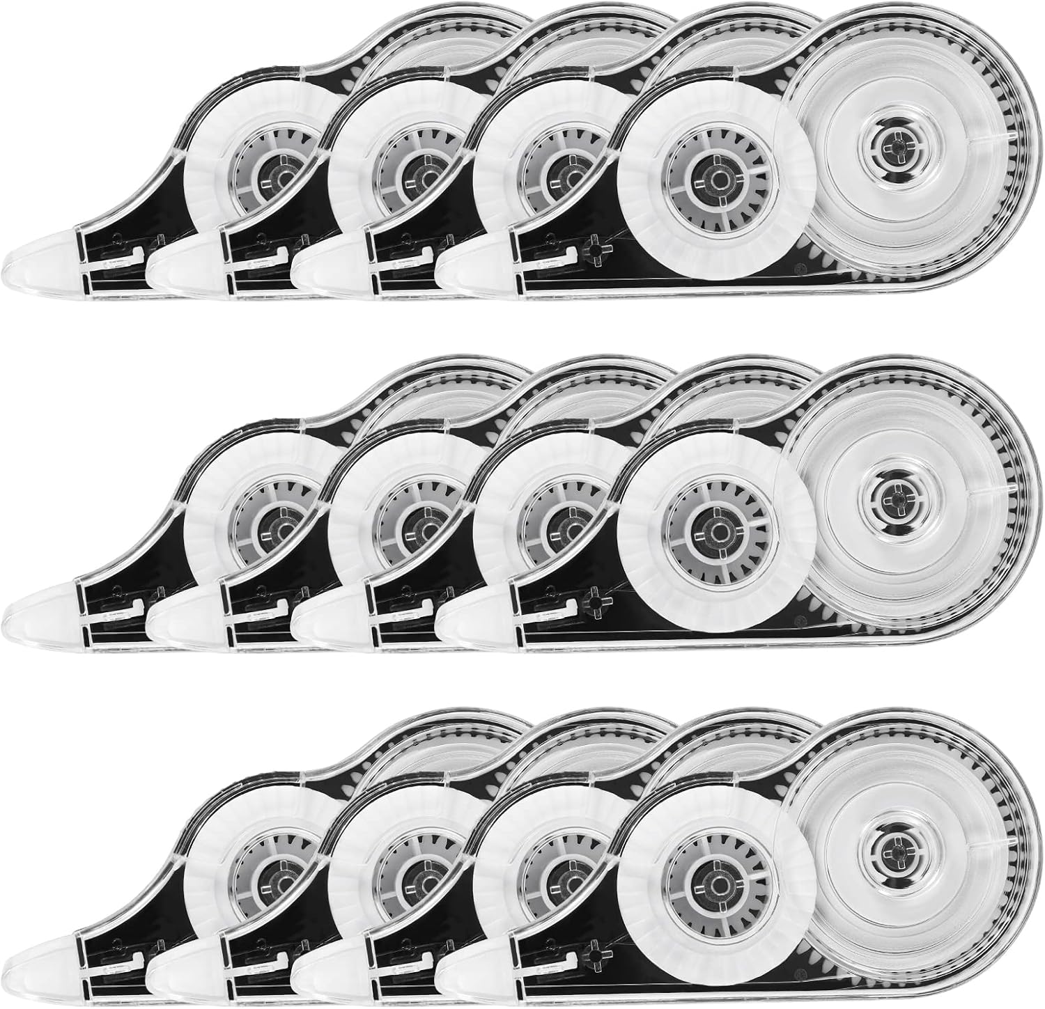BESARME 12 Pack White Out Tape Correction Tape, 39 Feet Each Whiteout Roller Correction Tape Pen for Students Office Supplies, 1/5 X 472 Inches
