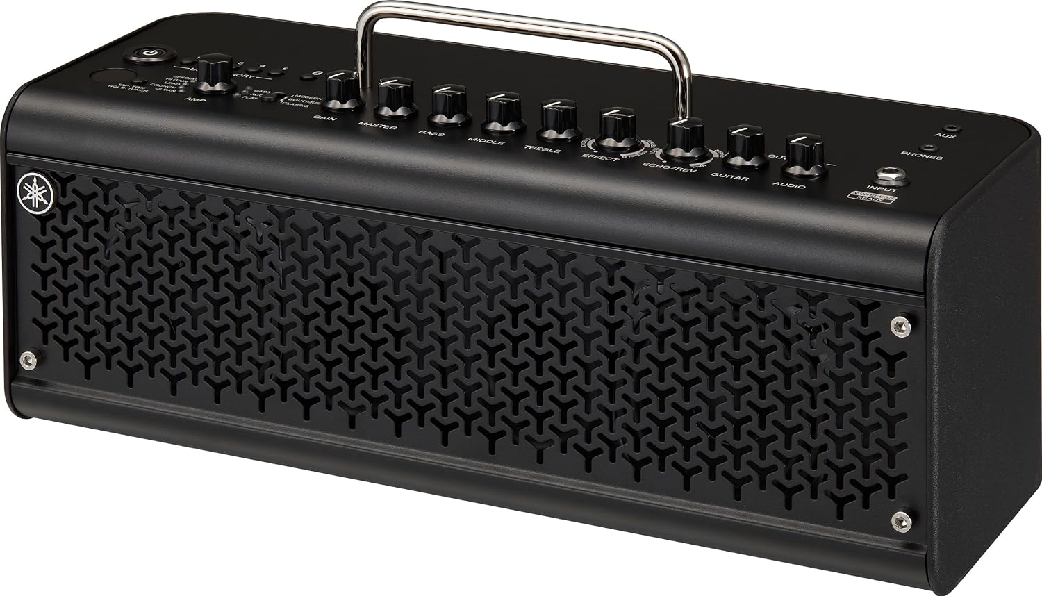 Yamaha Wireless Desktop 15 Guitar Amps and 8 Effects and Rechargeable Battery, Bluetooth-Enabled, Black, 30W ((THR30II WL BL))