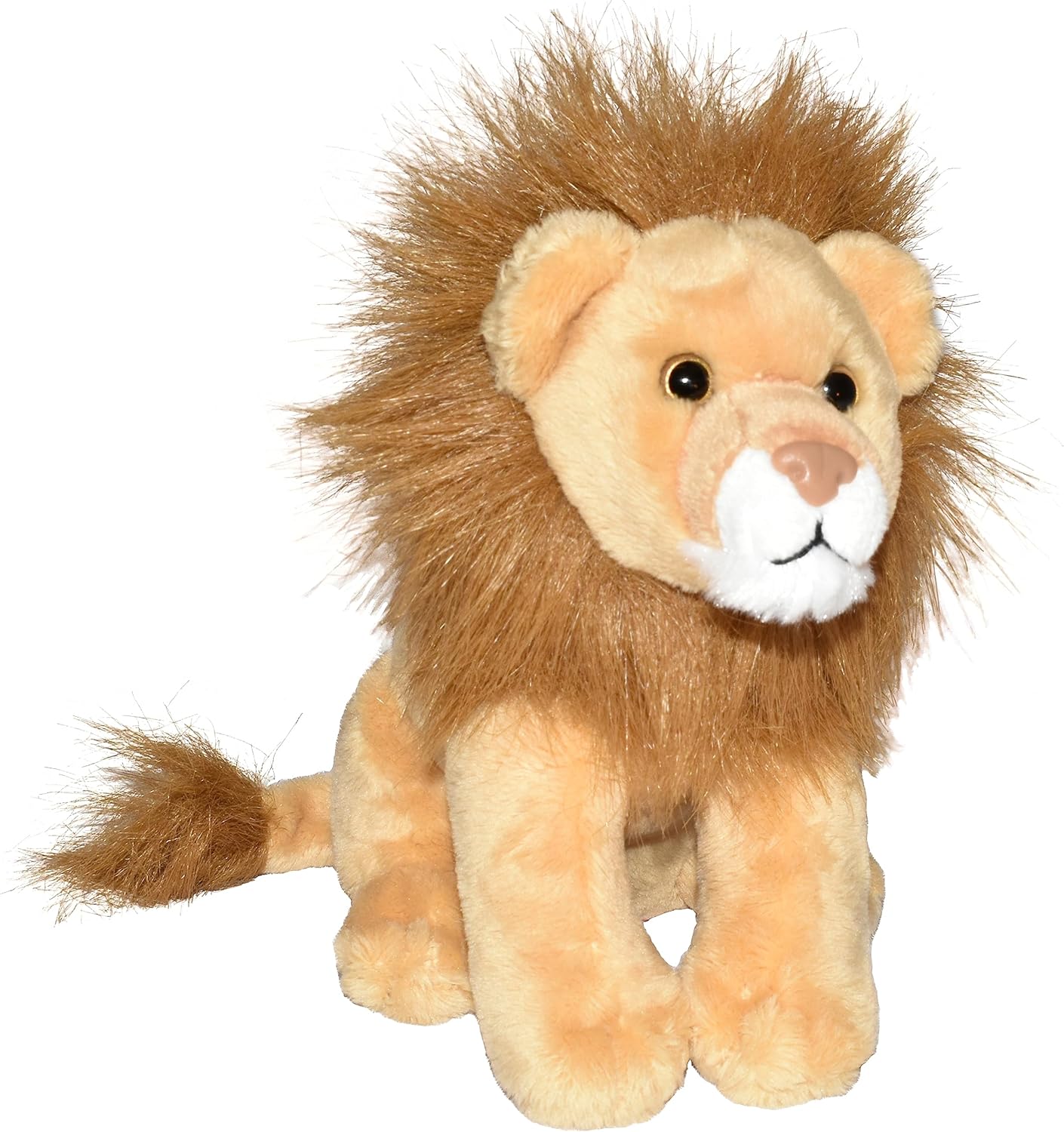 WILD REPUBLIC Wild Calls Lion, Authentic Animal Sound, Stuffed Animal, 8 Inches, Gift for Kids, Plush Toy, Fill is Spun Recycled Water Bottles