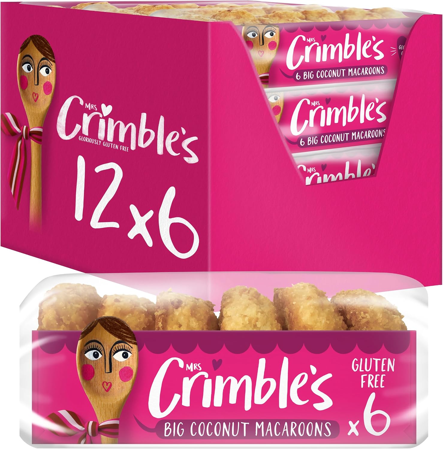 Mrs Crimble's Gluten Free Big Coconut Macaroons 6 Pack