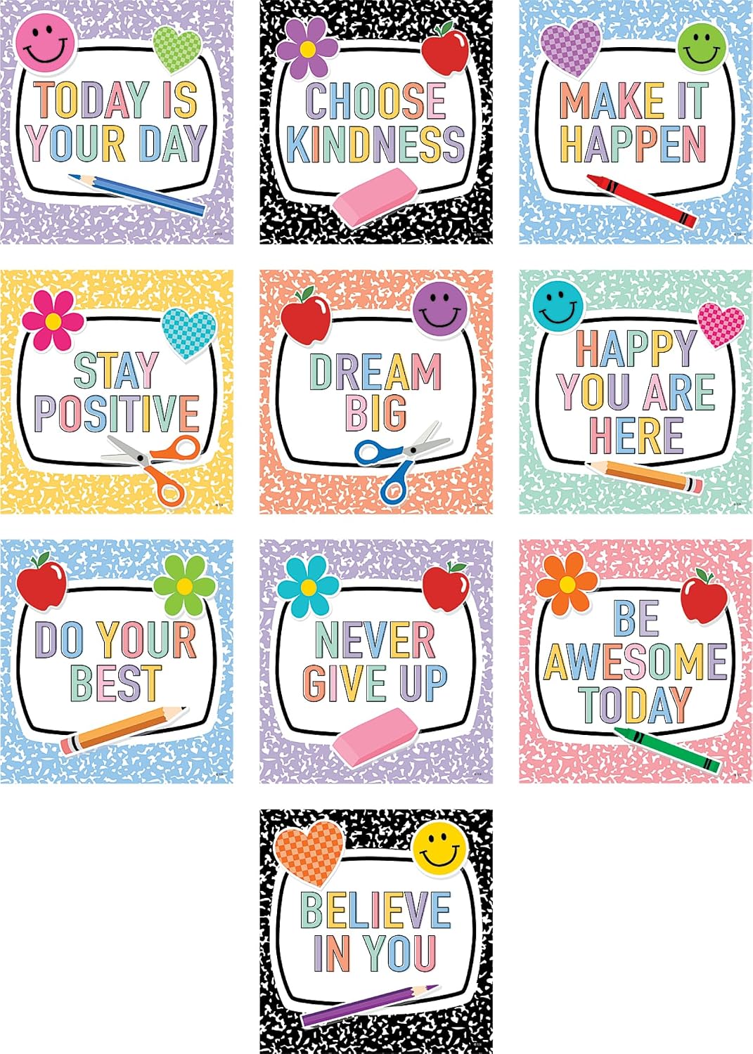 Teacher Created Resources Cool for School Positive Sayings Accents (TCR9307)