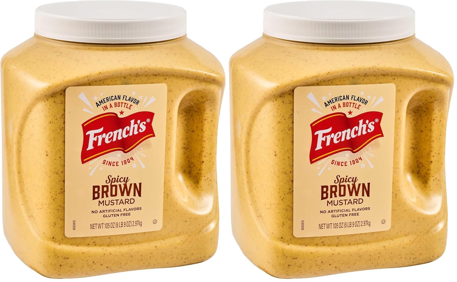 French's Spicy Brown Mustard, 105 oz (Pack of 2)