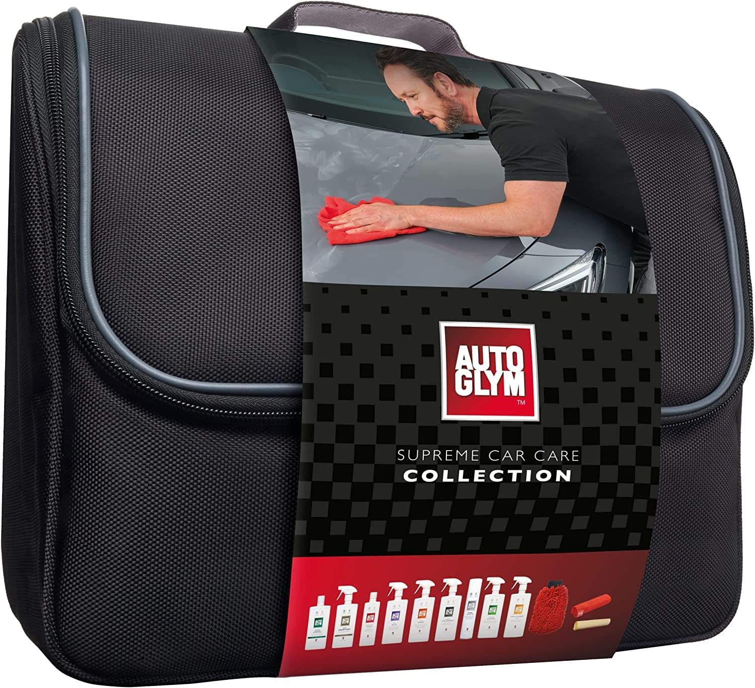 Autoglym Supreme Car Care Collection 12-Piece Car Cleaning Kit | Premium Car Wash, Valeting & Detailing Set for Interior & Exterior Care, Car Cleaning Gift Set