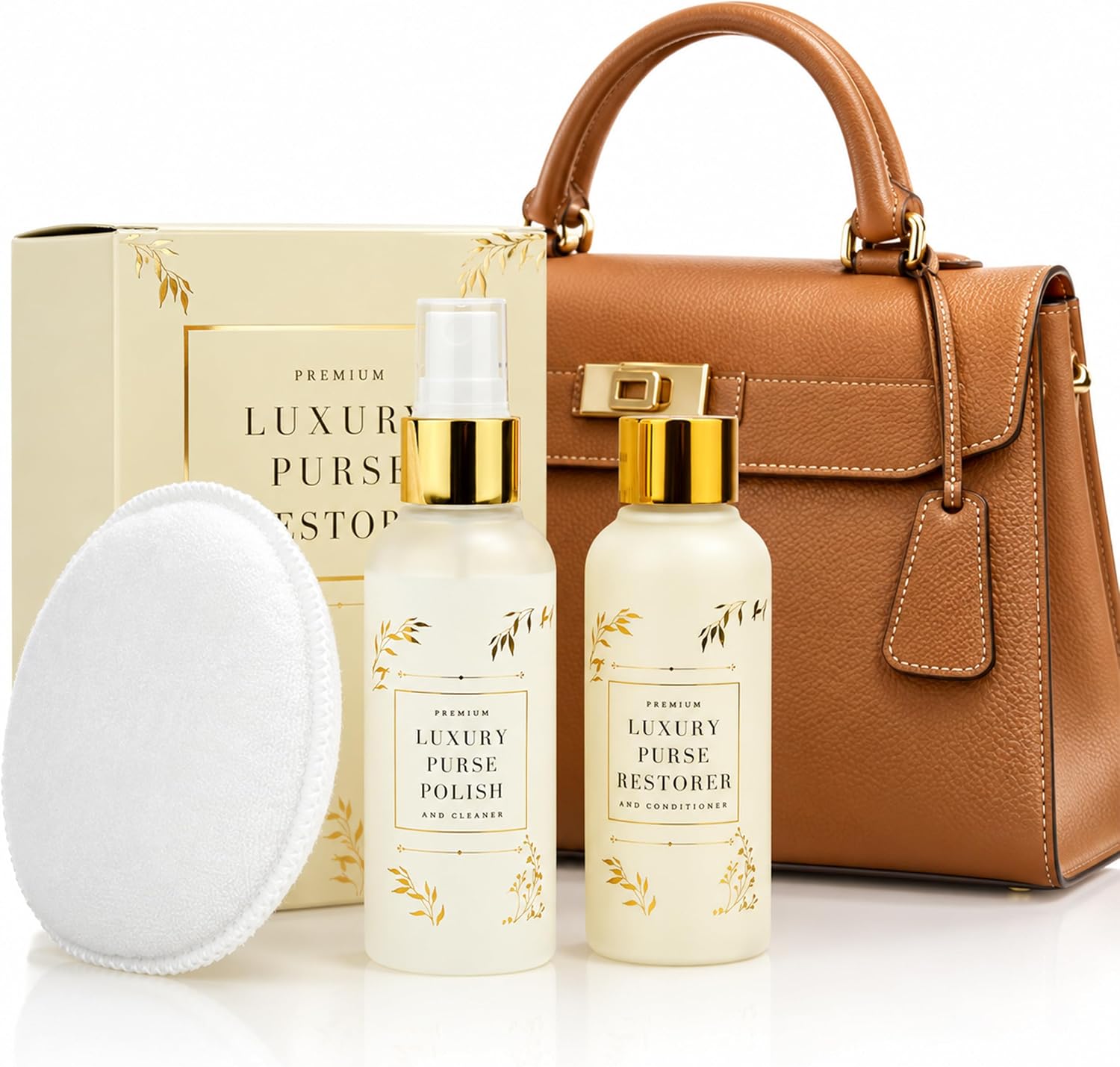 Leather Purse Cleaner & Conditioner for Handbags, Designer Bags, and Purses