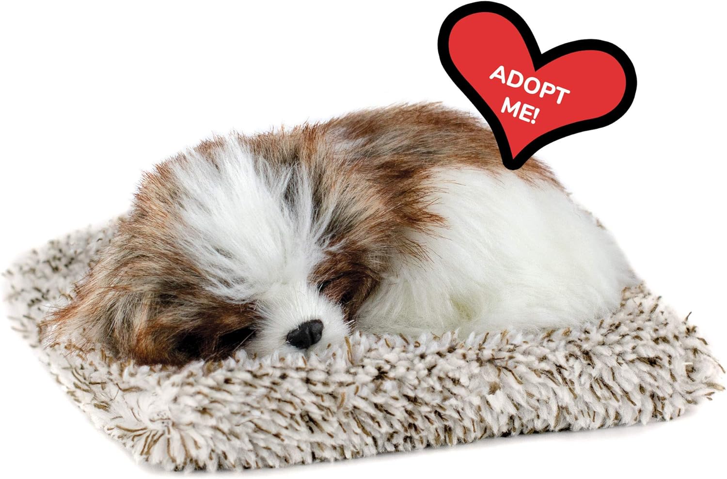 Minis Shih Tzu, Realistic, Life-Like Stuffed Interactive Plush Toy, Electronic Pets, Companion Pet with 100% Handcrafted Synthetic Fur