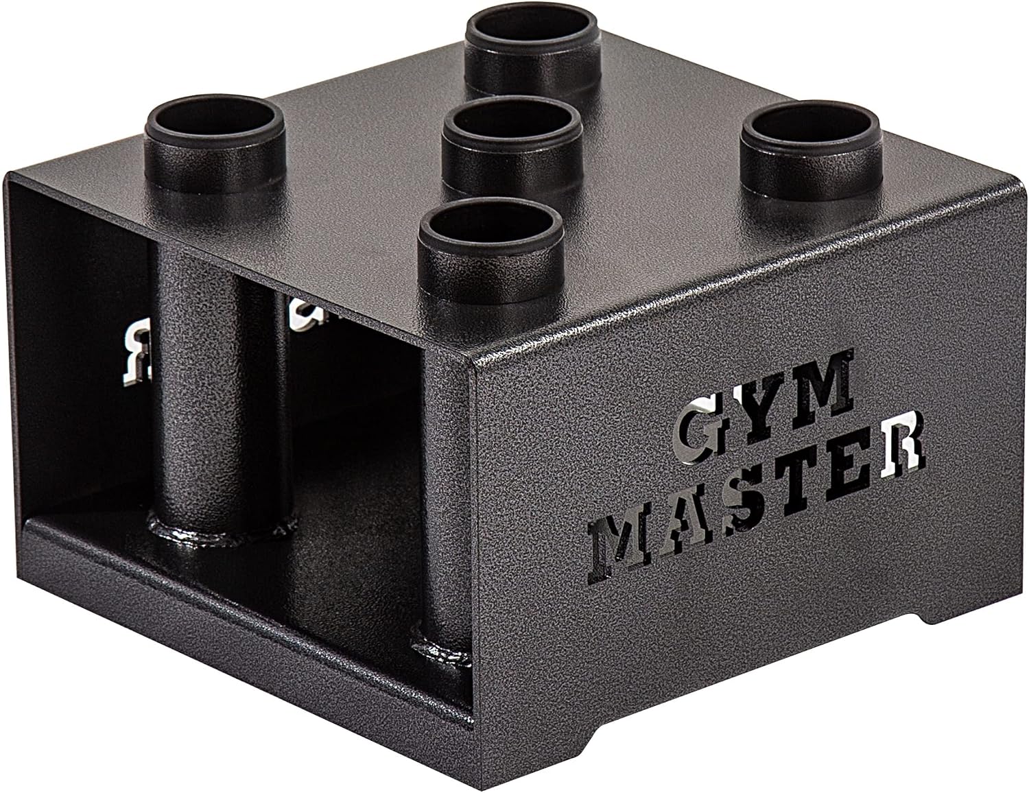 GYM MASTER 5 Bar Olympic Barbell Vertical Floor Stand Storage Rack