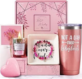 Birthday Gifts For Women, Happy Birthday Gift Basket Tumbler Relaxation Gifts For Women, Mom, Best Friend, Sister Gifts, Christmas Mothers Day Gifts, Personalized Gifts For Women Who Have Everything