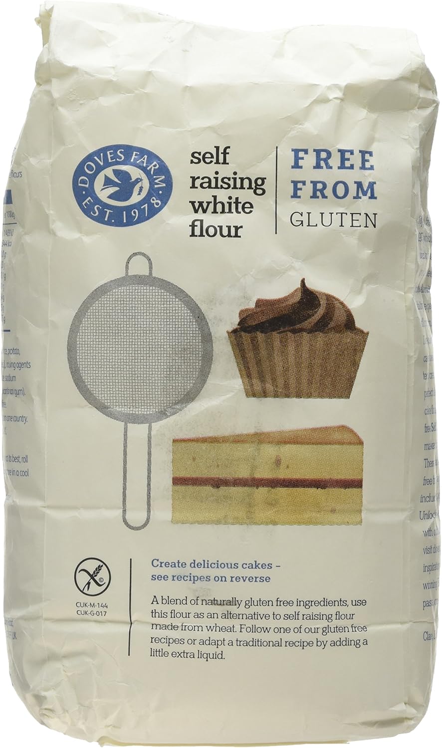 Doves Farm Gluten Free Self Raising White Flour, 1kg