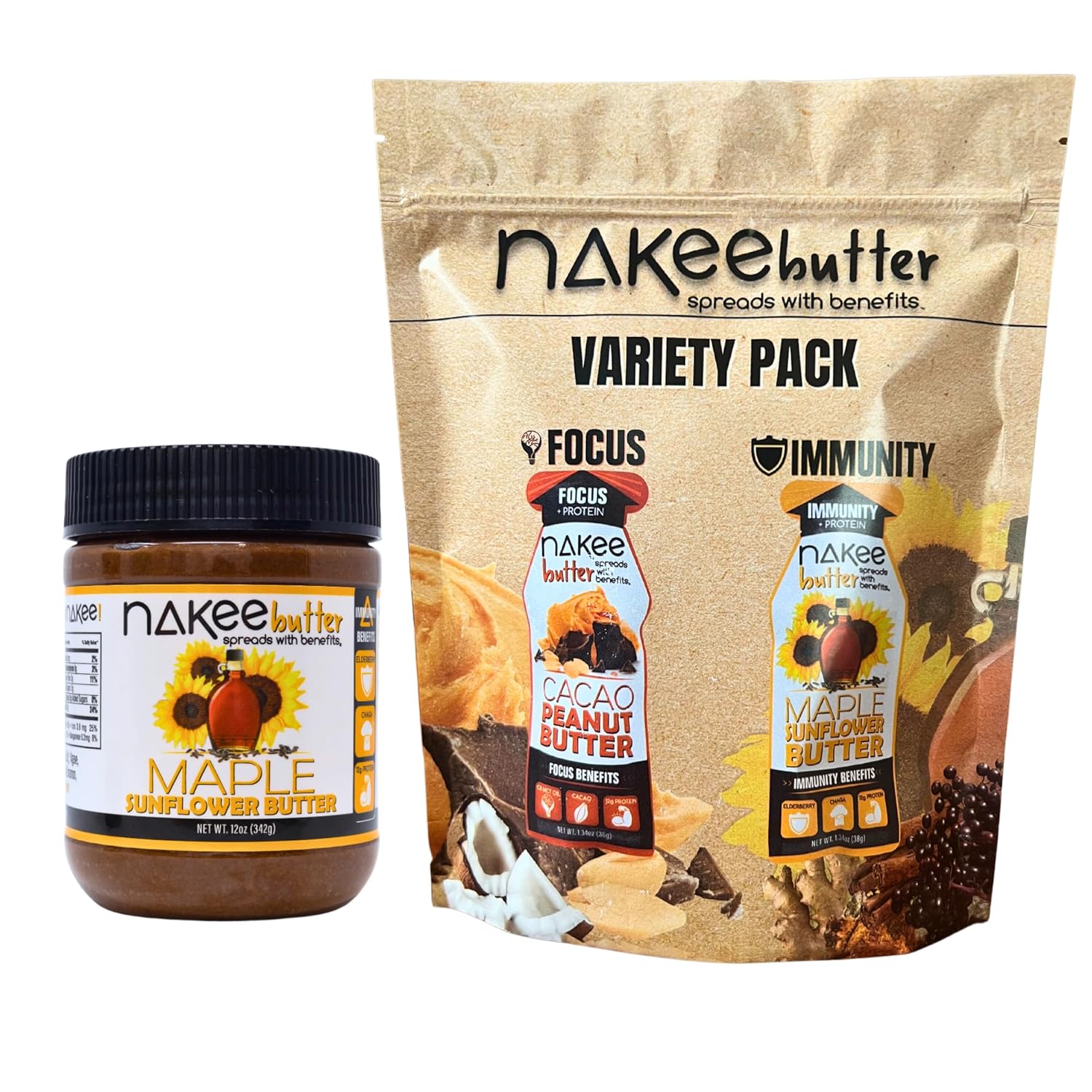 Immunity Jar (Good Protein Source, 1 Month) & Flavor Variety Pack (2 Week Support) Bundle