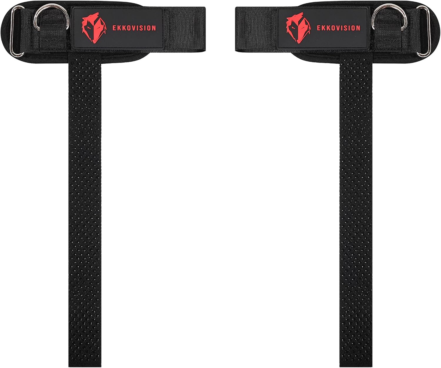 Ekkovision Weight Lifting Straps With Cuffed D Ring, Wrist Support for Men, Heavy Duty Thick Comfortable Lifting Straps, Secure Fit, Enhanced Grip, Straps for Weightlifting & Gym Training