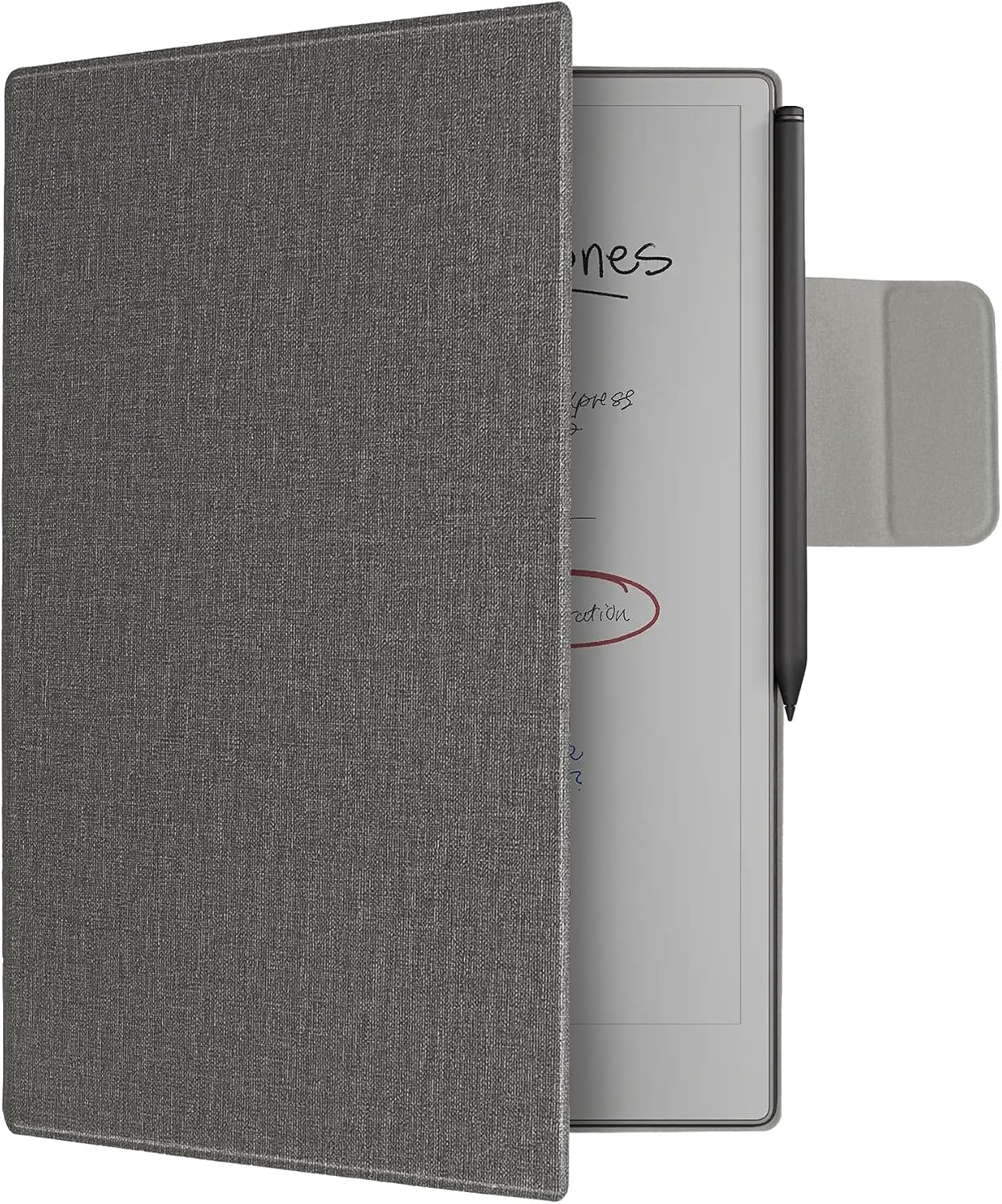 WALNEW Case for Remarkable Paper Pro,Magnetic Slim Book Folio Cover with Pen Clasp, Auto Sleep/Wake Protective Cover for Remarkable Paper Pro 11.8" (2024 Released),Gray