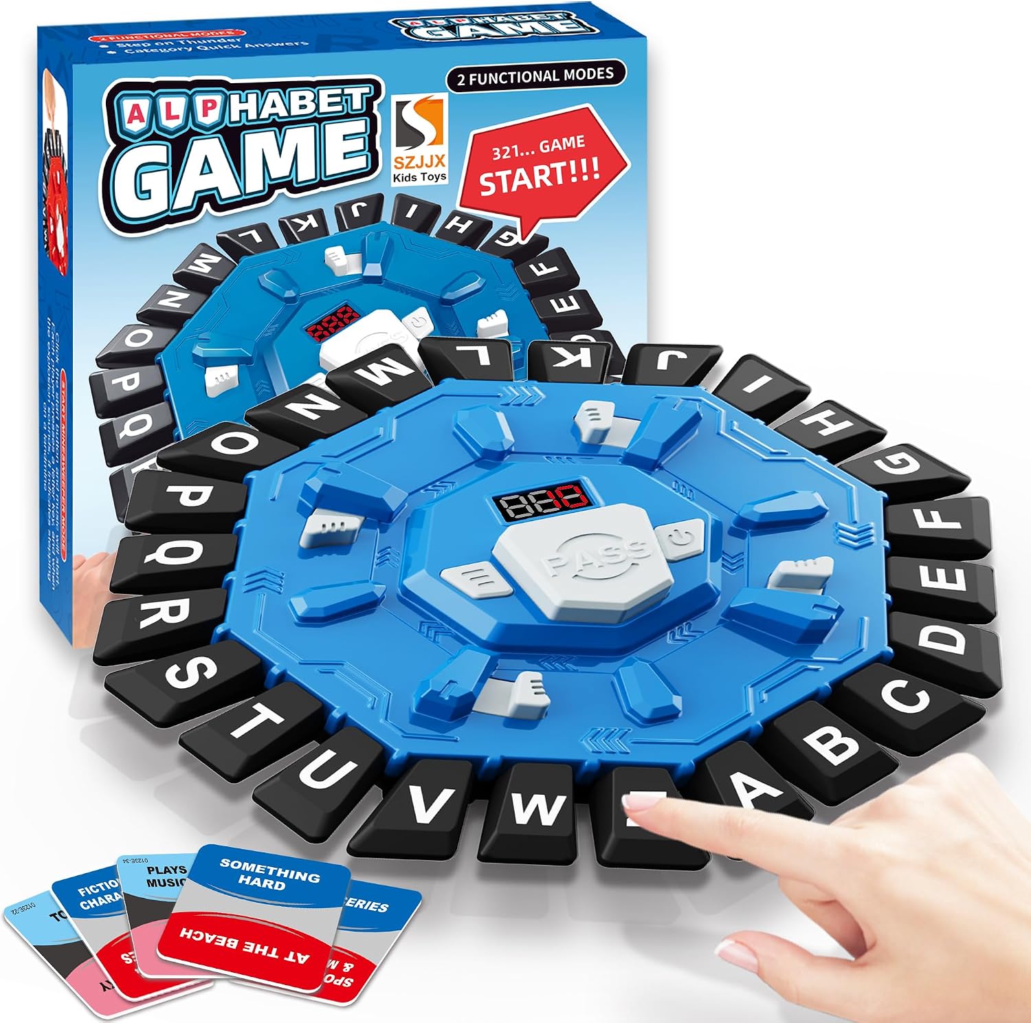 Word Game,Family Board Games with 2 Modes,220 Topics,Fast-Paced Letter Game