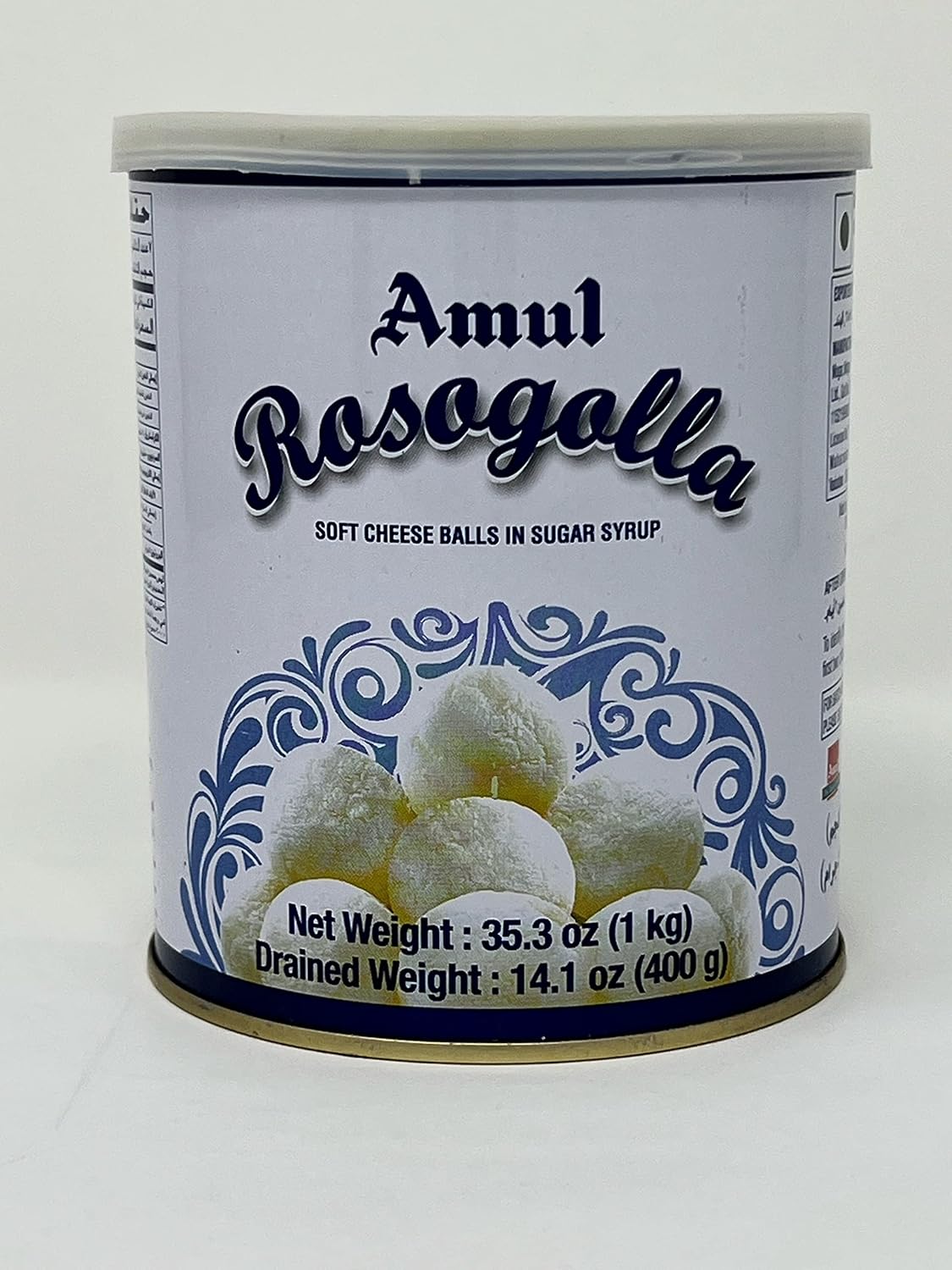Amul Rosogolla (Soft Cheese Balls in Sugar Syrup - 1 Kg./14 Pieces
