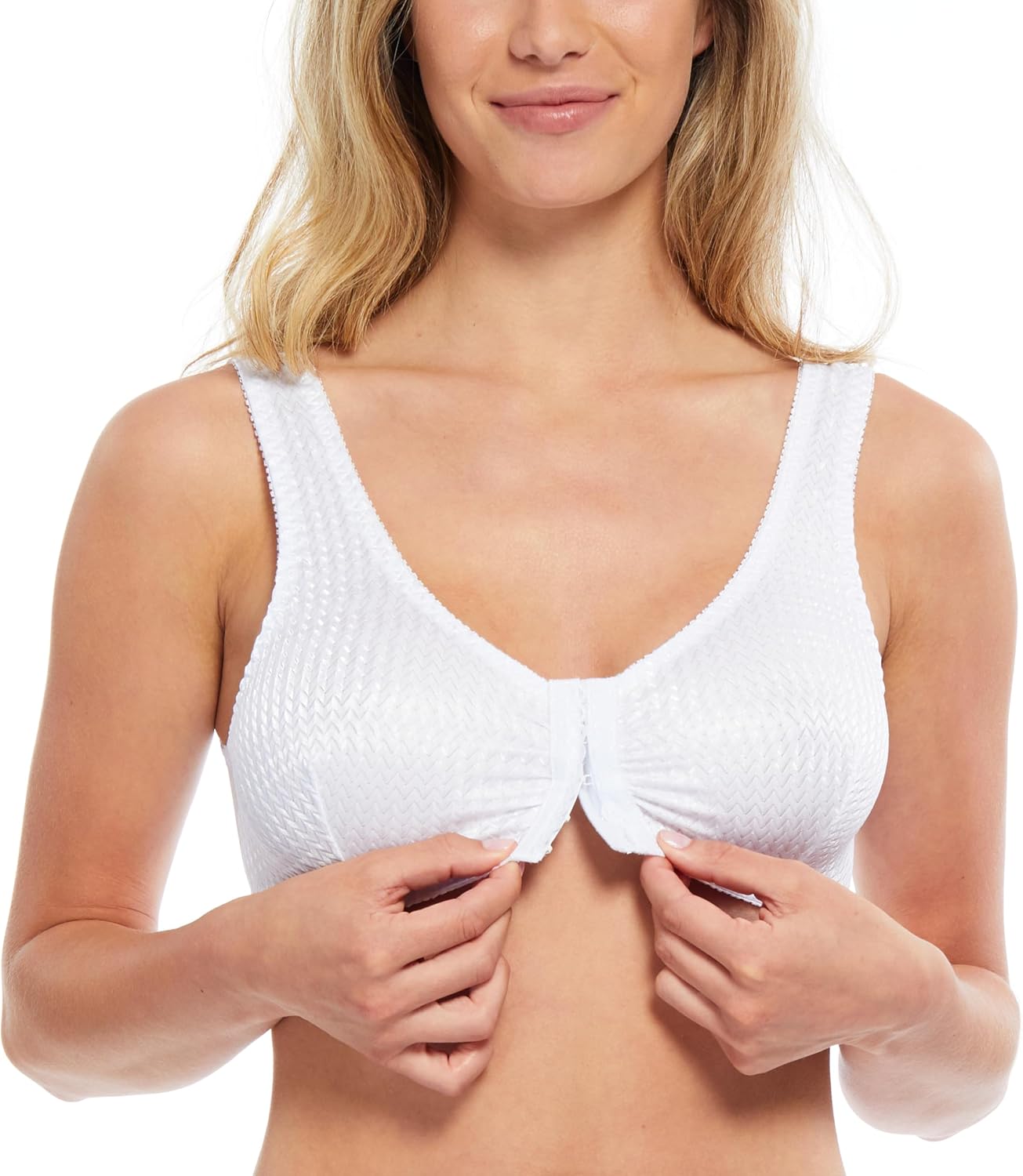 Carole Martin Full-Freedom Comfort Front Closure Bra for Women, Wireless