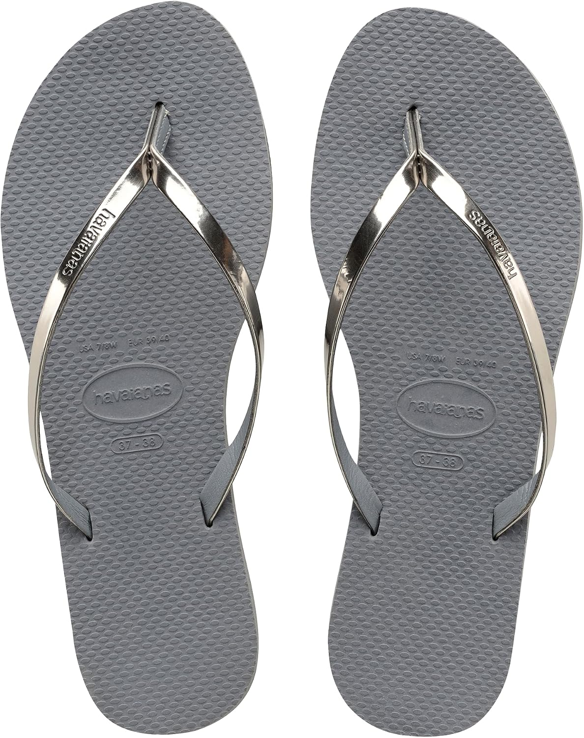 Havaianas - You Metallic, Comfortable, Elegant, and Versatile Sandals, Thin Metallic Straps, Small Heel, Women