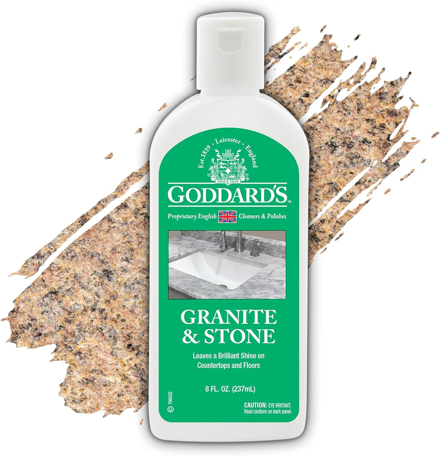 Goddard's Granite & Marble Polish - Clean and Shine Countertops, Tile, and Stone with Carnauba Wax - Water Stain Protection, 8oz