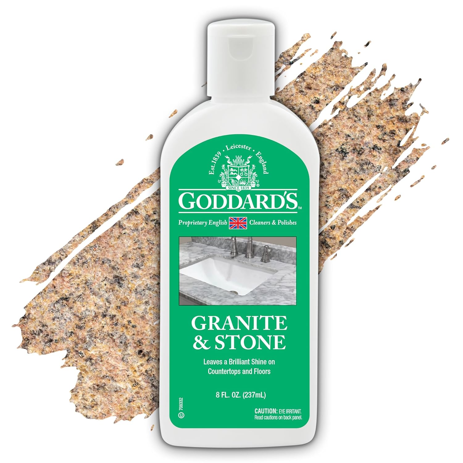 Goddard's Granite & Stone Cleaner – 237ml (8 fl oz) – Polishes & Protects Countertops & Floors – Marble, Granite, Stone Surfaces – Restores Shine – Easy to Use