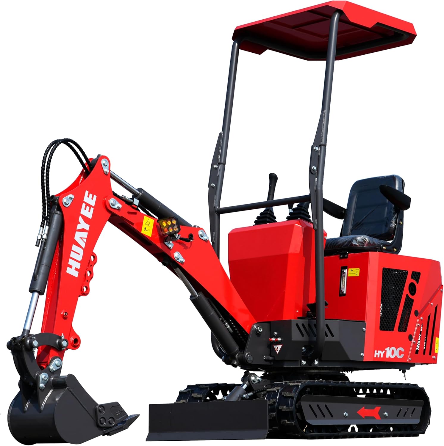 1 Ton Mini Excavator HY10C with 13.5 HP RATO Gasoline Engine,Digging Bucket for Home, Construction, Landscaping, in-Stock in The US