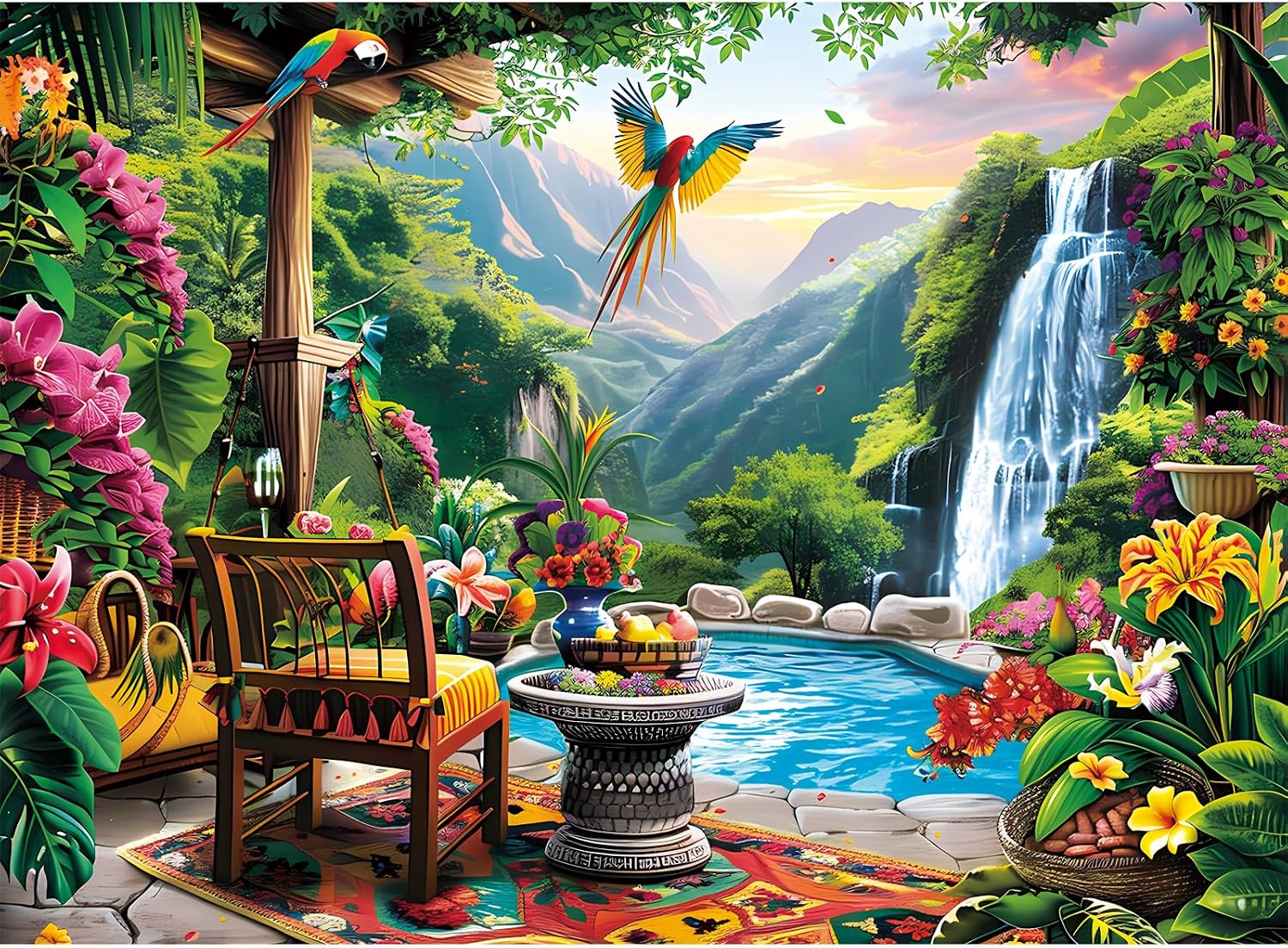 500 Pieces Puzzle for Adults Mountain Forest Jigsaw Puzzle 500 Pieces