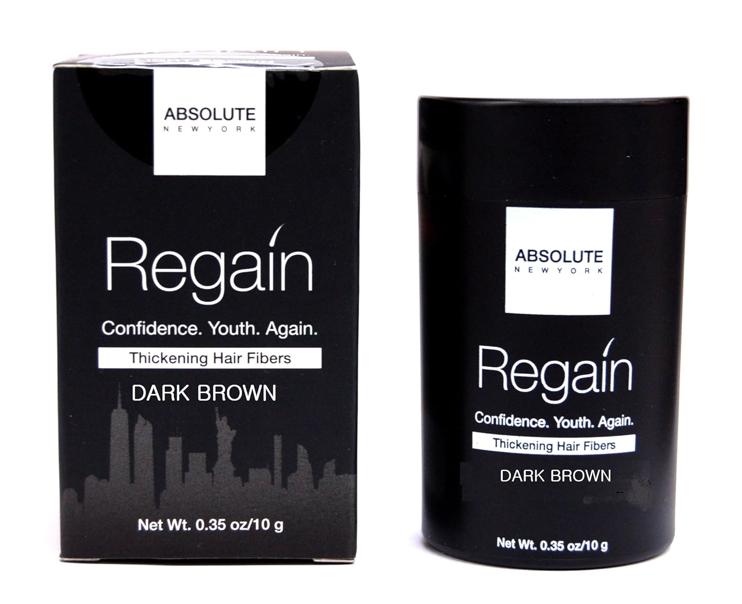 Regain Hair Fibers by Absolute 0.35oz/10g (Dark-Brown)