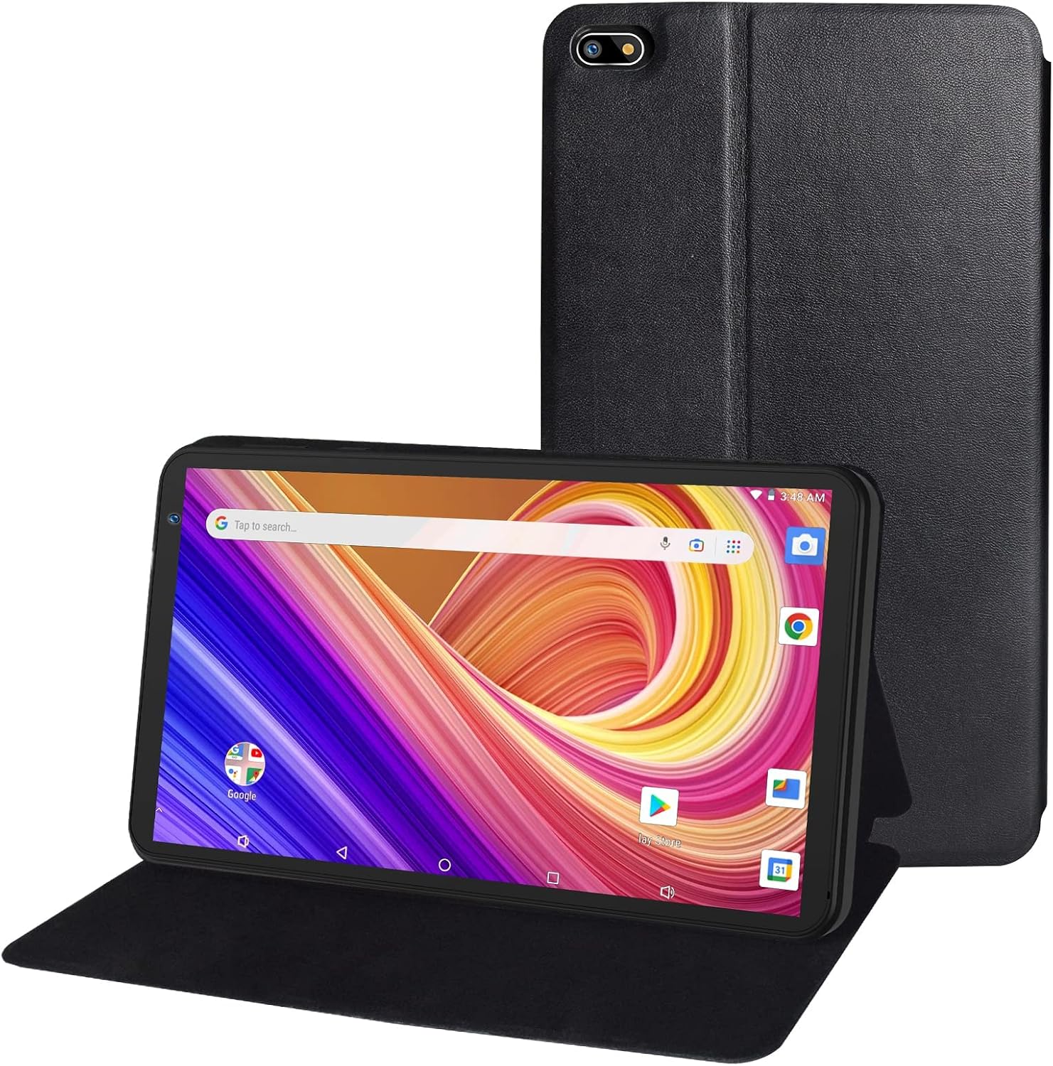 PRITOM 7 inch Tablet Android 13,32 GB, (Expandable 512GB),3500 Mah, Tablet PC with Quad Core Processor, Bluetooth,Dual Camera,WiFi, Portable Tablets PC with Black Case