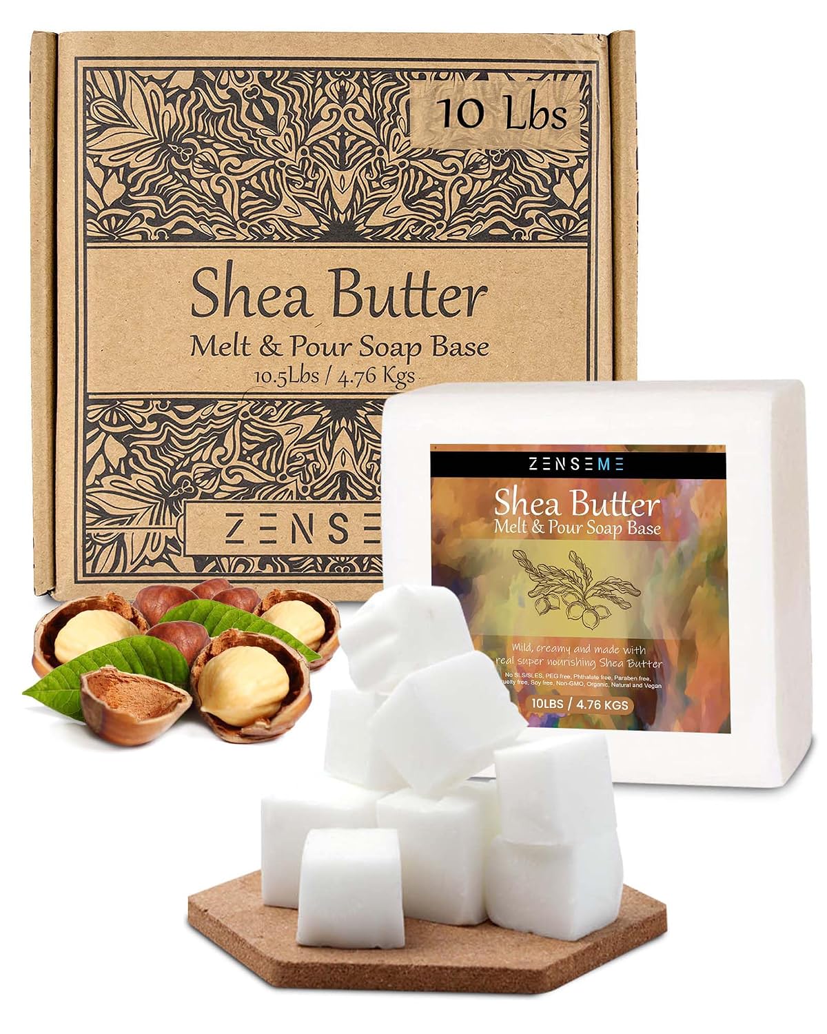 10 LBS Shea Butter Soap Base Moisturizing Melt & Pour Soap Making Supplies