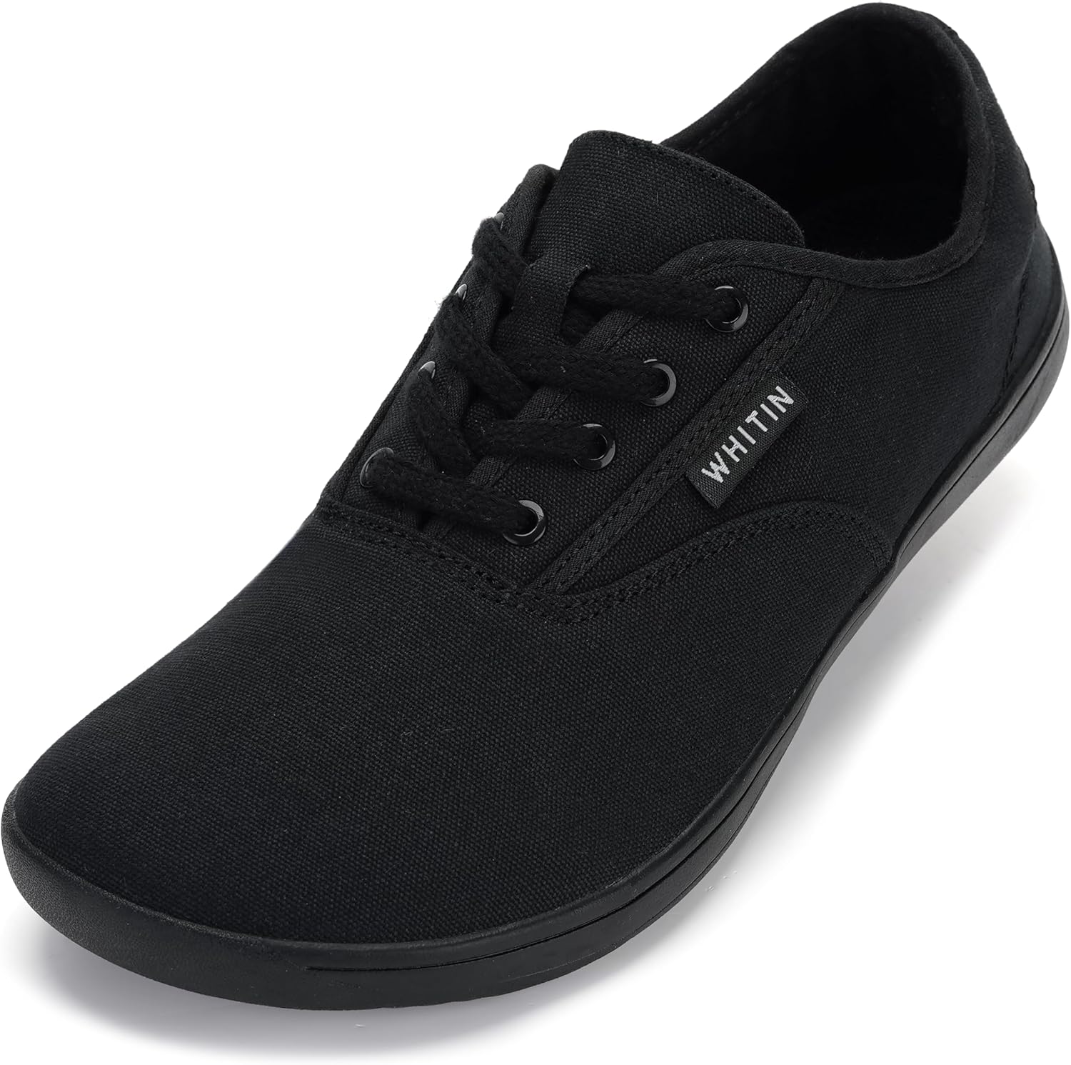 WHITIN Men's Wide Canvas Barefoot Sneakers | Zero Drop Sole | Minimalist Footwear