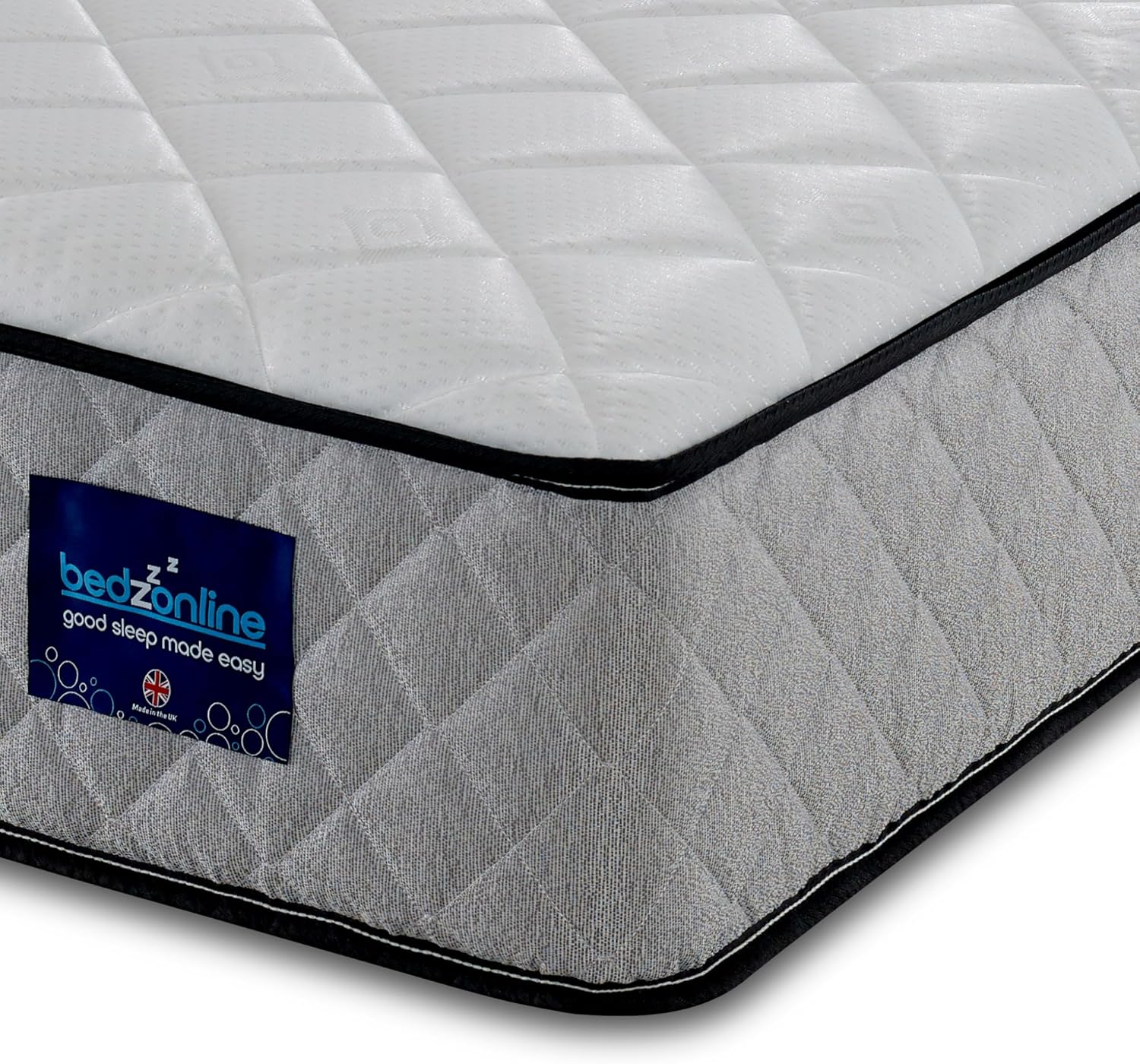 Hybrid Memory Foam & Spring Mattress - 4ft Small Double (190 x 120 x 20 cm) | Thick Medium Firmness & Open Coil Sleep Support | Orthopaedic & Pressure Relief | UK Made & Hypoallergenic