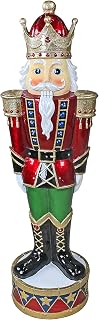 Design Toscano Illuminated Bavarian-Style Holiday Nutcracker Statue