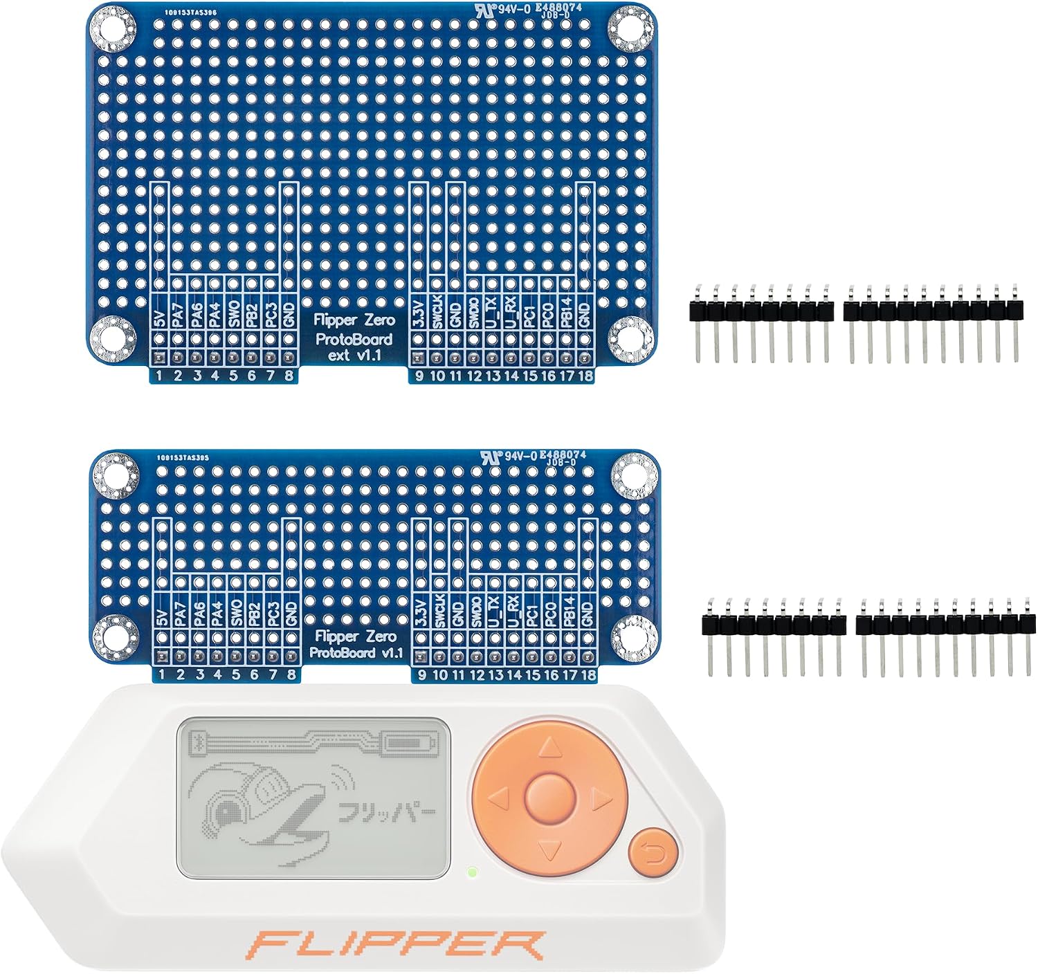 Flipper Zero Proto Boards (3-Pack) – GPIO Prototyping PCBs for Custom Hardware Development
