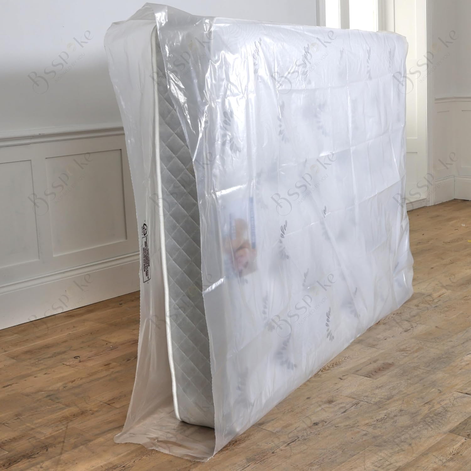 BSSPOKE 500 Guage Double Mattress Bags for Storage Durable Mattress Storage Bag for Moving & Storage, Ultra-Strong Material – Keep Your Mattress Like New! (3ft - Single)