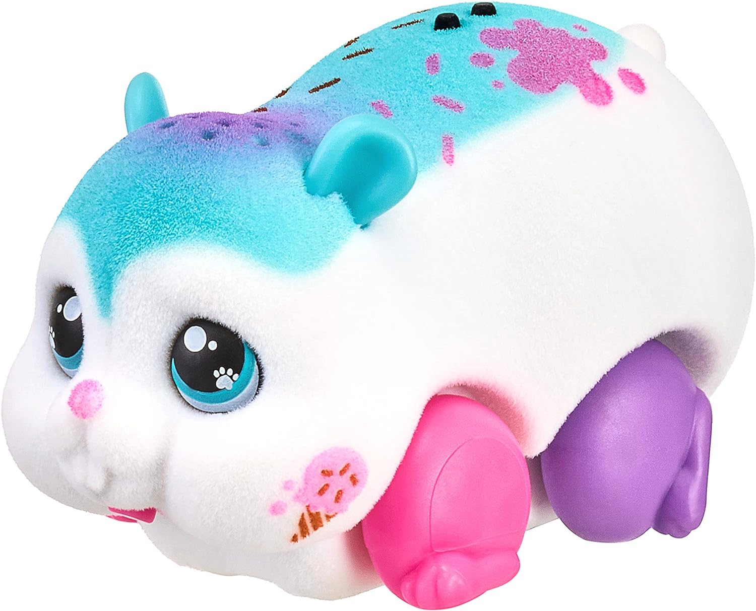 Little Live Pets - Lil' Hamster : Sprinkz | Interactive Toy Hamster. Scurries, Sounds, and Moves Like a Real Hamster. Soft Flocked. Batteries Included. for Kids 4+