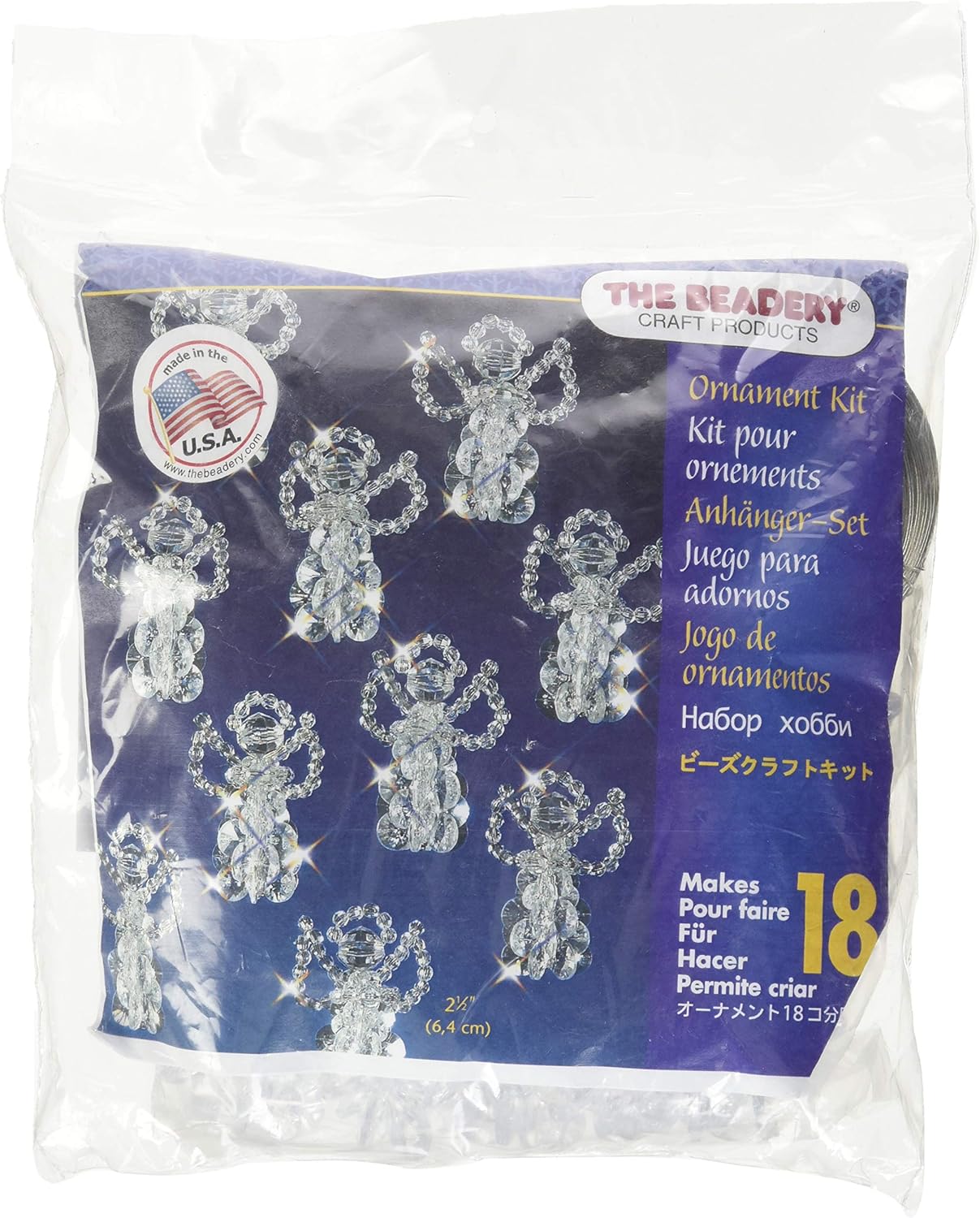 Beadery Holiday Beaded Ornament Kit Little Angels 2.5-inch Makes 18
