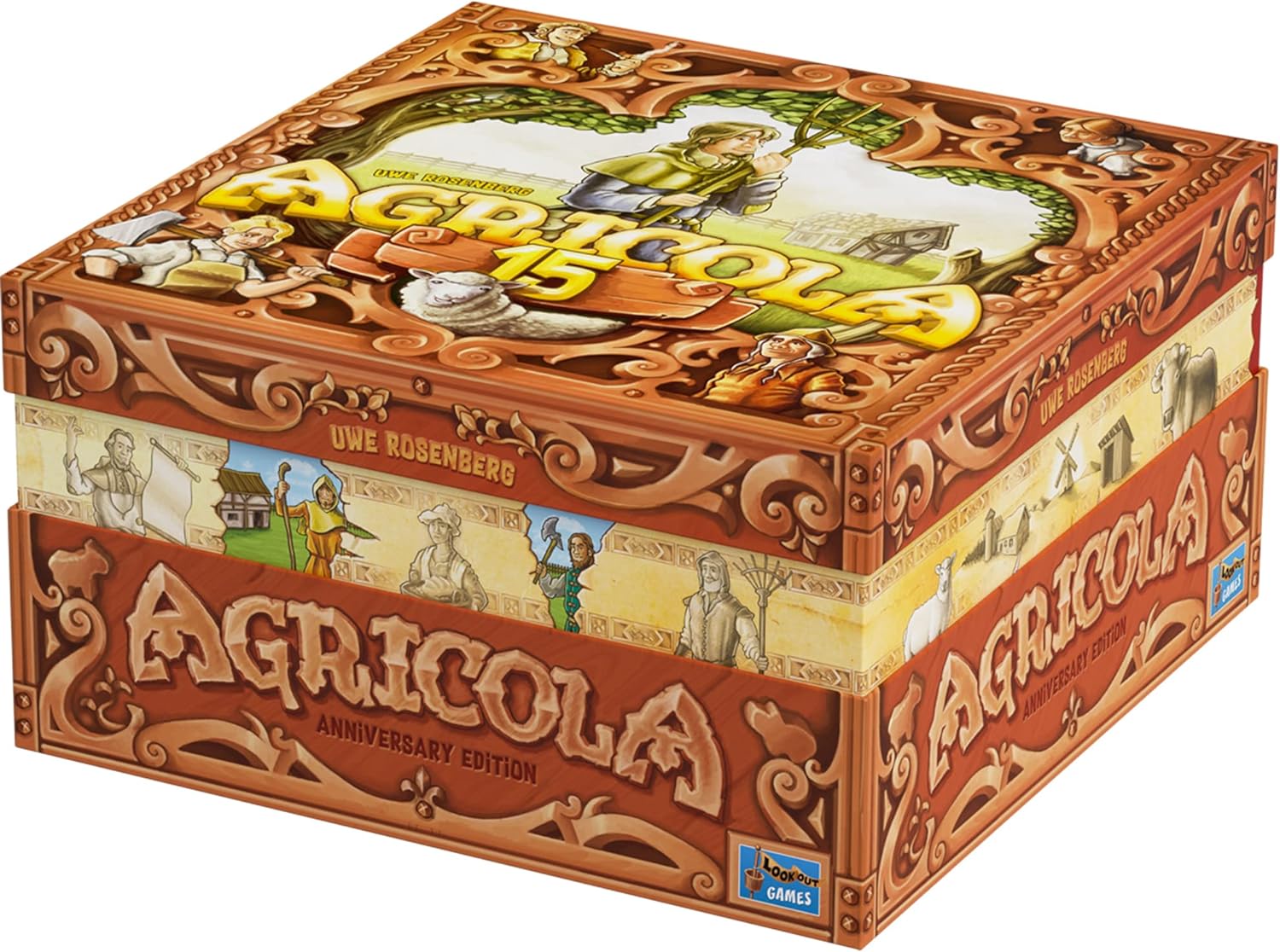 Agricola 15th Anniversary Edition Board Game | Limited Edition | Farming Game for Adults and Teens | Advanced Strategy Game | Ages 12+ | 1-4 Players | Avg. Playtime 90 Minutes | Made by Lookout Games