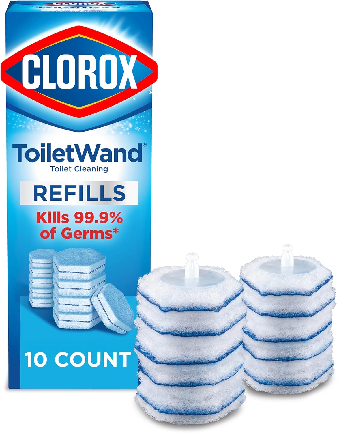Clorox ToiletWand Toilet Cleaner Refills, Toilet brush, Original, 10 Count