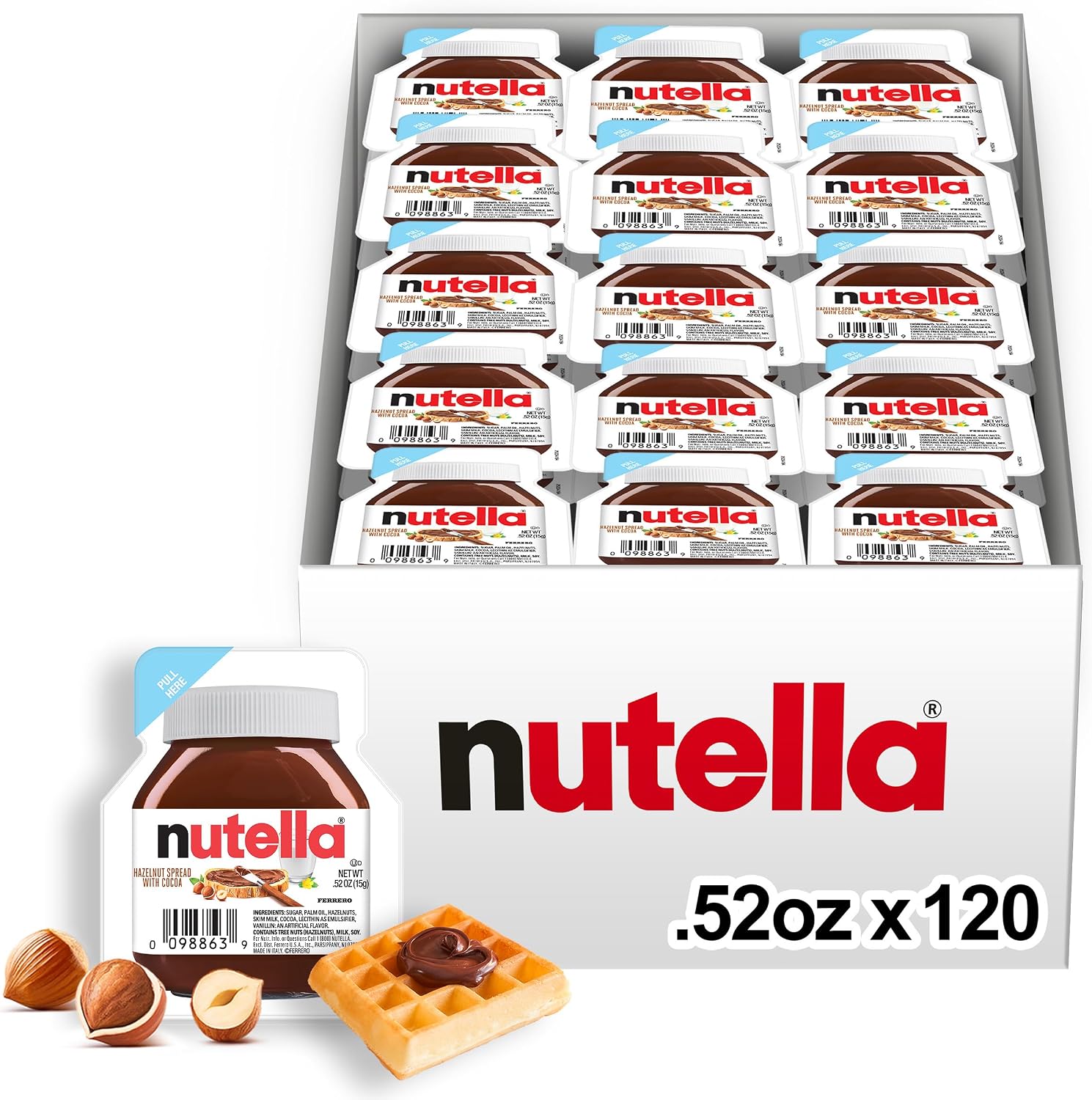 Nutella Single Serve (15g), 120 Count