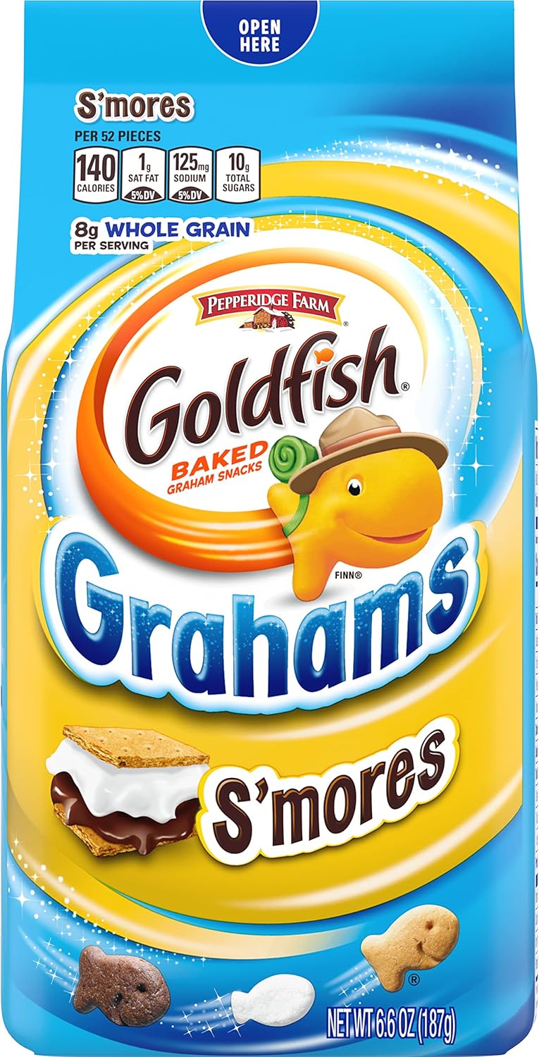 Pepperidge Farm Goldfish Grahams S'Mores Adventures Whole Grain Snack Crackers 187 g