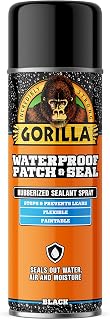 Gorilla Waterproof Patch & Seal Rubberized Sealant Spray; Black; 16oz (Pack of 1)